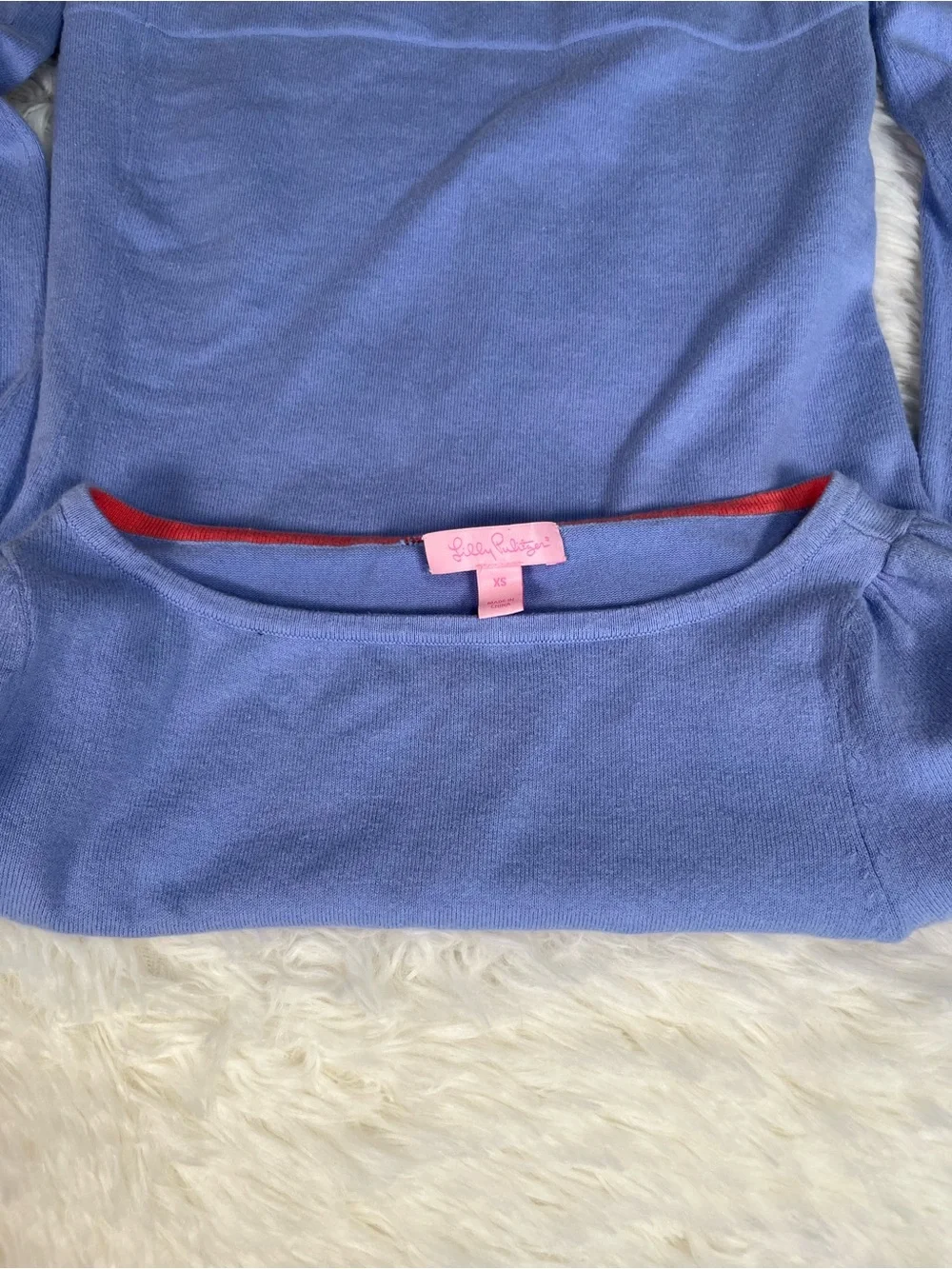 Lilly Pulitzer Marlie Knit Top In Frenchie Blue Size X-Small